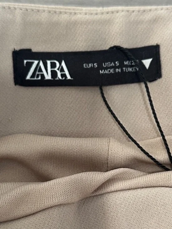 Zara Tan/Light Grey Skirt - Picture 3 of 3